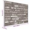 vidaXL N&aacute;stenn&eacute; panely 10 pcs Tmavosiv&aacute; 100 x 50 cm EPS pena