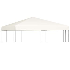vidaXL Strie&scaron;ka na alt&aacute;nok 310 g/m&sup2;, 3x3 m, kr&eacute;movo biela