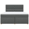 vidaXL Boxspring posteľ s matracom tmavosiv&aacute; 180x200 cm l&aacute;tka