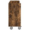 vidaXL Golfov&aacute; skriňa s kolesom Dymov&aacute; dub 120 x 45 x 98 cm