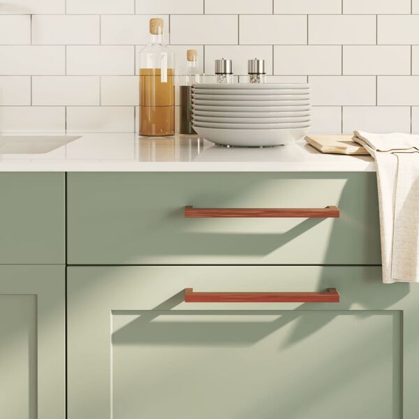 vidaXL Rukov&auml;te na skrinku 10 ks bronzov&eacute; 224 mm nehrdzavej&uacute;ca oceľ