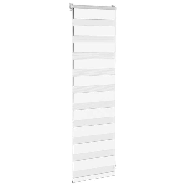 vidaXL Zebra roleta biela 40x100 cm šírka látky 35,9 cm polyester