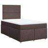 vidaXL Boxspring posteľ s matracom tmavohned&aacute; 120x190 cm l&aacute;tka