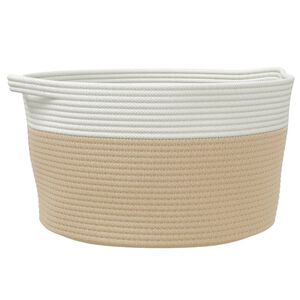 vidaXL &Uacute;ložn&yacute; k&ocirc;&scaron; b&eacute;žovo-biely &Oslash;40x25 cm bavlna