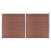 vidaXL Z&aacute;hradn&yacute; plot WPC 353x186 cm hned&yacute;