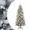 vidaXL Umel&yacute; vianočn&yacute; stromček s vianočn&yacute;mi guľami 150 cm 150 LED