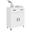 vidaXL Komoda biela 69,5x34x90 cm kompozitné drevo