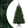vidaXL Umel&yacute; vianočn&yacute; stromček s vianočnou guľou 120 cm 150 LED