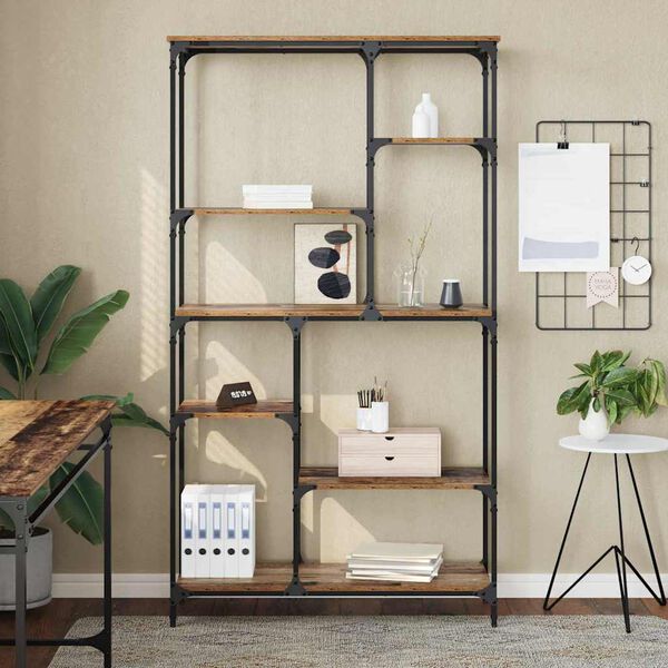 vidaXL Reg&aacute;l na knihy Star&eacute; drevo 99 x 35,5 x 176 cm Kompozitn&eacute; drevo