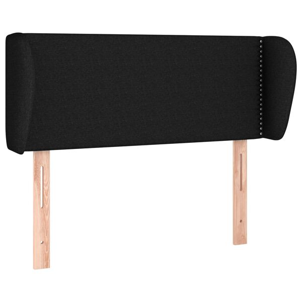 vidaXL Čelo postele so z&aacute;hybmi čierne 103x23x78/88 cm l&aacute;tka