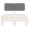 vidaXL R&aacute;m postele s čal&uacute;nen&yacute;m čelom Svetlosiv&aacute; 120 x 200 cm