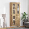 vidaXL Highboard Remeseln&yacute; dub 69,5 x 34 x 180 cm Kompozitn&eacute; drevo