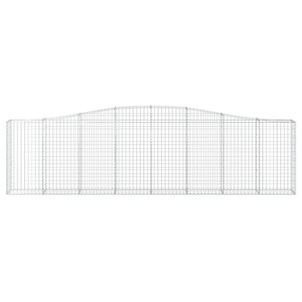 vidaXL Oblúkový gabionový kôš 400x30x100/120 cm pozinkované železo