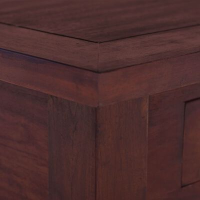 vidaXL Konferenčný stolík klasický hnedý 68x68x30 cm mahagónový masív