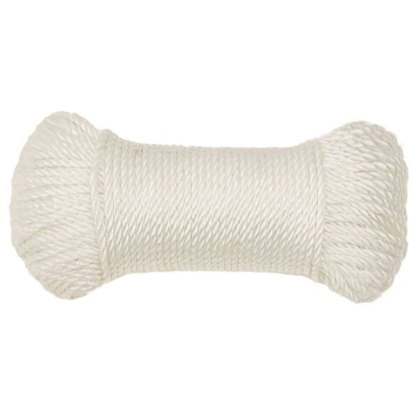 vidaXL Pracovné lano biele 8 mm 500 m polypropylén