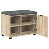 vidaXL Predsieňov&aacute; lavica s vank&uacute;&scaron;om Sonoma dub 60 x 38 x 46 cm