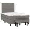 vidaXL Boxspring posteľ s matracom tmavohned&aacute; 120x190 cm l&aacute;tka