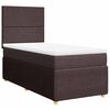 vidaXL Boxspring posteľ s matracom tmavohned&aacute; 90x190 cm l&aacute;tka