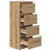 vidaXL Komoda dub artisan 37,5x35x99 cm spracované drevo
