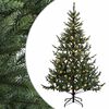 vidaXL Umel&yacute; Skl&aacute;pac&iacute; Vianočn&yacute; Stromček 180 cm 300 LED Tepl&aacute; biela