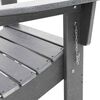 vidaXL Skladacia Adirondack kreslo Svetlosivá 74.5 x 80.5 x 90cm HDPE