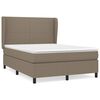 vidaXL Boxspring posteľ s matracom sivohned&yacute; 140x190 cm l&aacute;tka