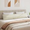 vidaXL Vankúše na pohovku 2 pcs Krémová 200 x 40 cm Kordúrová tkanina