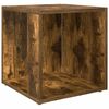 vidaXL Bočn&yacute; stol&iacute;k dymov&yacute; dub 33x33x34,5 cm spracovan&eacute; drevo