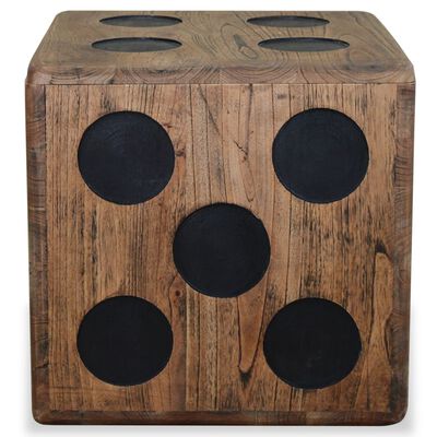 vidaXL Úložný box, mindi drevo, 40x40x40 cm, kockový dizajn