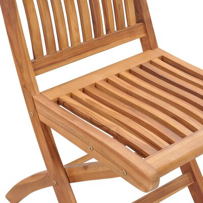 vidaXL Skladacie záhradné stoličky 2 ks, tíkový masív