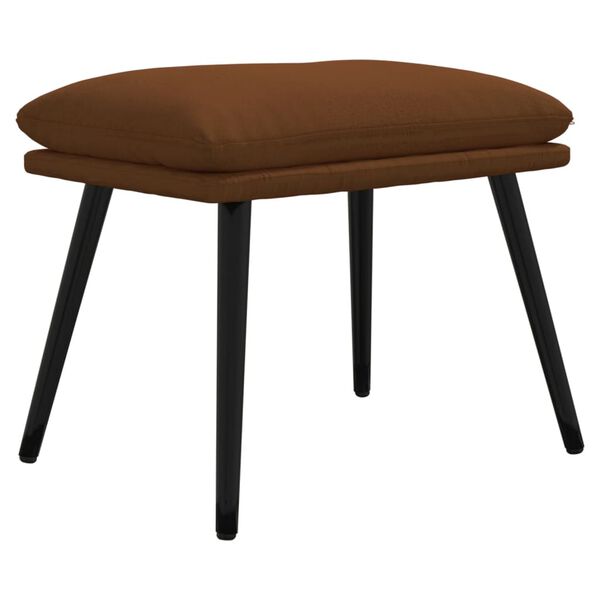 vidaXL Podnožka hned&aacute; 45x30x35 cm l&aacute;tka z mikrovl&aacute;kna