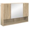 vidaXL Zrkadlov&aacute; skrinka Sonoma dub 80 x 17 x 55 cm Kompozitn&eacute; drevo