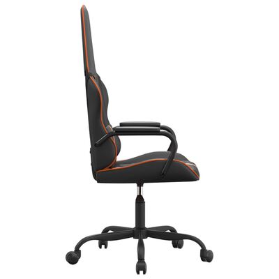 vidaXL Herná stolička čierna a oranžová umelá koža