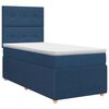 vidaXL Posteľ boxspring s matracom Modr&aacute; 90 x 190 cm L&aacute;tka