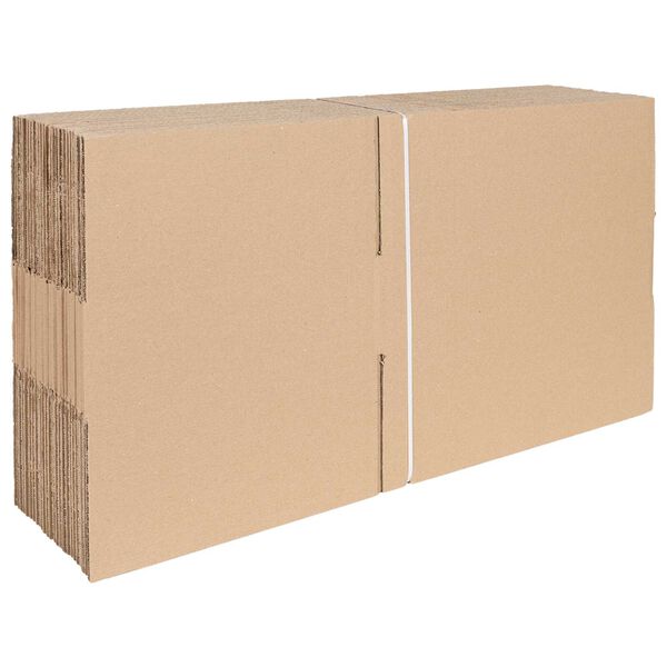 vidaXL Skladac&iacute; box s &uacute;ložiskom 50 pcs Pr&iacute;rodn&aacute; 40 x 30 x 10 cm Kart&oacute;n
