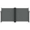 vidaXL Zaťahovacia bočn&aacute; mark&iacute;za antracitov&aacute; 120x1200 cm