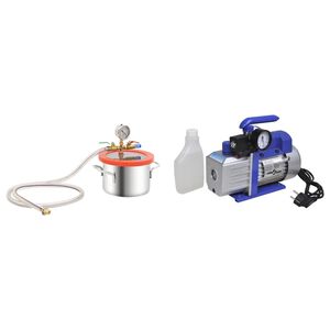 vidaXL V&aacute;kuov&aacute; komora s jednostupňov&yacute;m čerpadlom 3,7 l