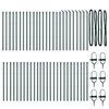 vidaXL Stĺp na plot. Iný 52 pcs Zelená 3,2 x 3,2 x 120 cm Oceľ