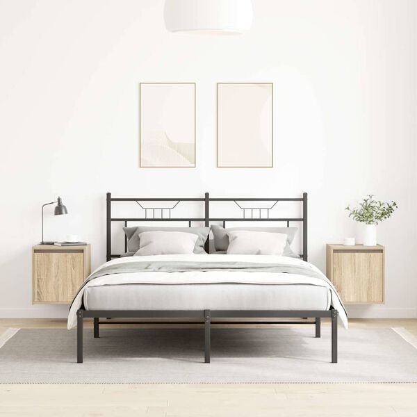 vidaXL Nástenné nočné stolíky 2 ks dub somoma 38x34x40 cm