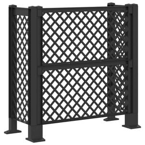 vidaXL Trel&aacute;ž na odpadky Antracitov&aacute; 123 x 47 x 114 cm PP