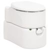 vidaXL Integrovan&eacute; kempingov&eacute; WC biele 24+17 l HDPE a oceľ