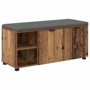 vidaXL Predsieňov&aacute; lavica s vank&uacute;&scaron;om Star&eacute; drevo 100 x 38 x 46 cm