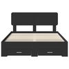 vidaXL R&aacute;m postele so z&aacute;suvkou Čierna 160 x 200 cm Kompozitn&eacute; drevo