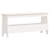 vidaXL Lavica do predsiene biela 100x28x45 cm mas&iacute;vne borovicov&eacute; drevo