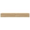 vidaXL TV skrinky s LED svetlami 2 ks dub sonoma 60x35x15,5 cm