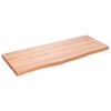 vidaXL N&aacute;stenn&aacute; polica bledohned&aacute; 100x40x(2-4)cm o&scaron;etren&yacute; mas&iacute;vny dub