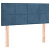 vidaXL Čelo postele tmavomodré 100x5x78/88 cm zamat