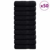 vidaXL Uter&aacute;k pre host&iacute; SOLUND 50 ks Čierna 50 x 100 cm 550 gsm