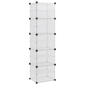 vidaXL Stojan na top&aacute;nky priehľadn&yacute; 44x31,5x153,5 cm PP
