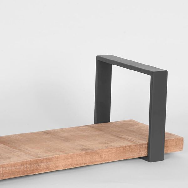 LABEL51 N&aacute;stenn&aacute; polica Slam 60x23x20 cm M drevo/op&aacute;len&aacute; oceľ